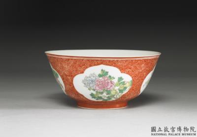 图片[2]-Bowl with four-seasons flower on a carved red ground in falangcai painted enamels, Qianlong reign (1736-1795), Qing dynasty-China Archive